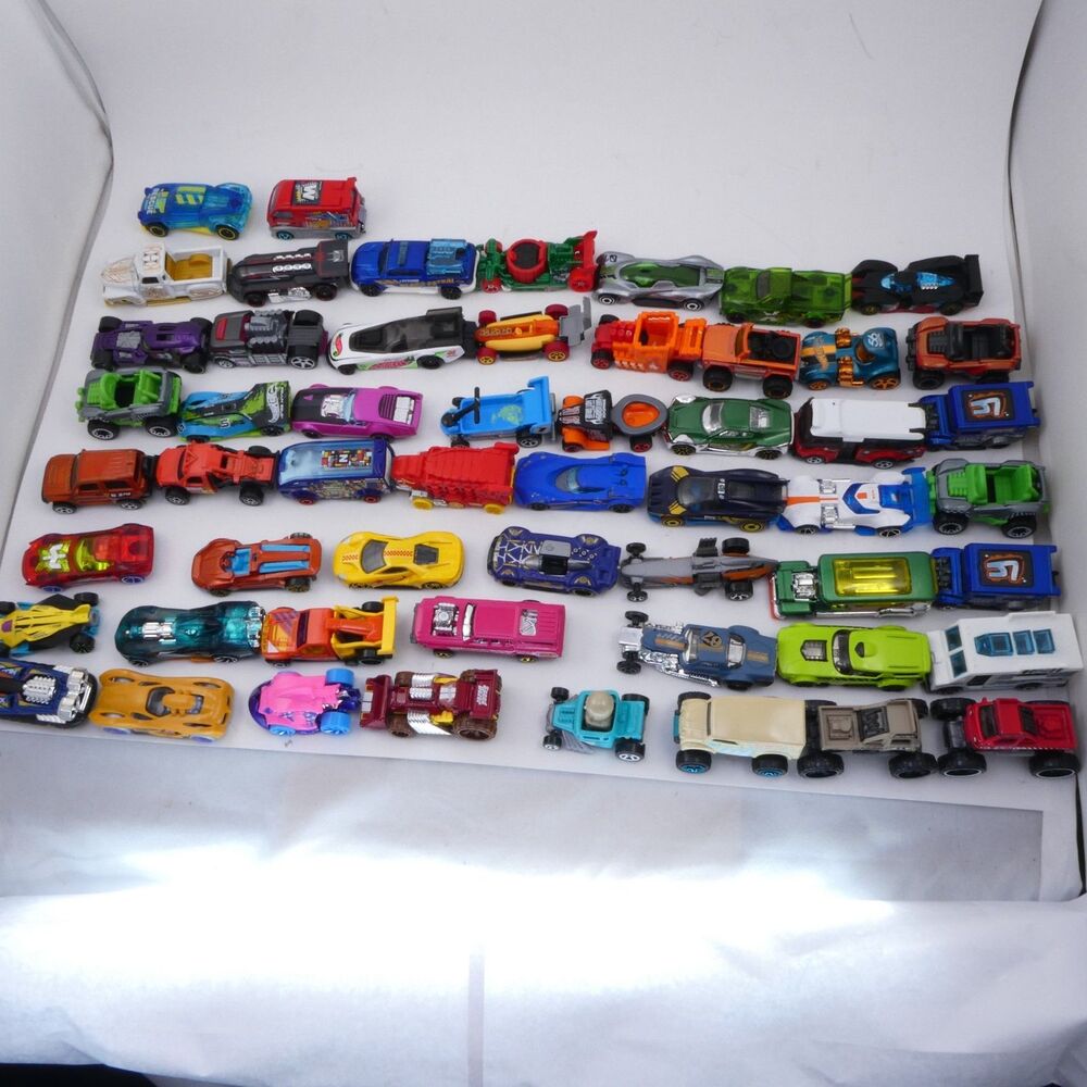 Random Lot Of 55 Cars Hot Wheels Or other brands as it Used Fairly